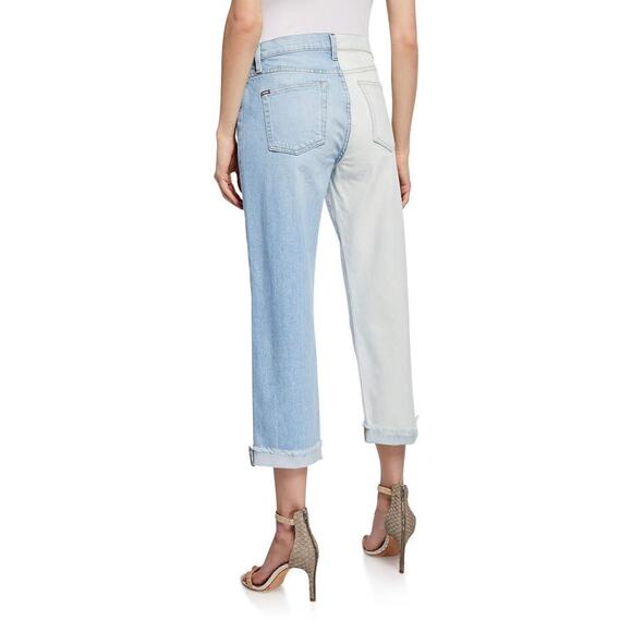 NWOT Alice + Olivia Amazing Two-Tone High-Rise Boyfriend Jeans Size 26 - Picture 3 of 3